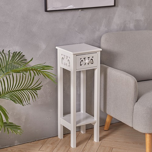 Tall sofa side tea table - tall,