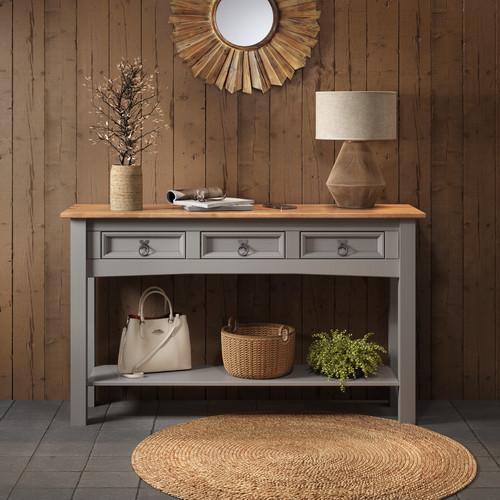 Corona console table grey - console,