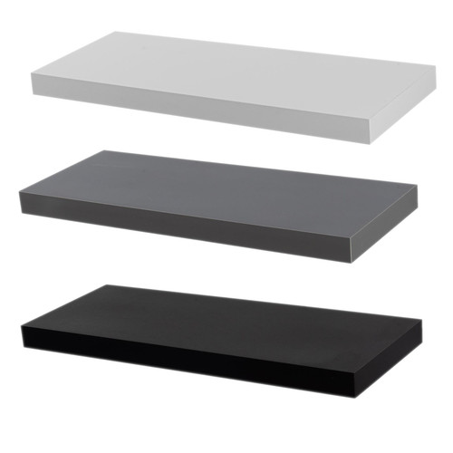Floating wall shelf - floating, wooden