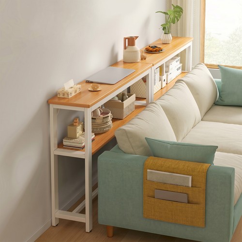 Slim console table behind sofa - slim,