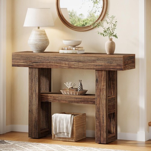 105cm farmhouse console table - console,