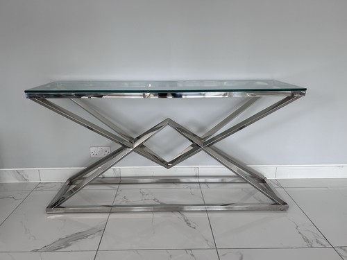 Modern glass console - modern, table