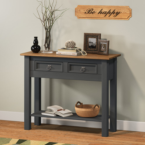Corona console table charcoal - table,