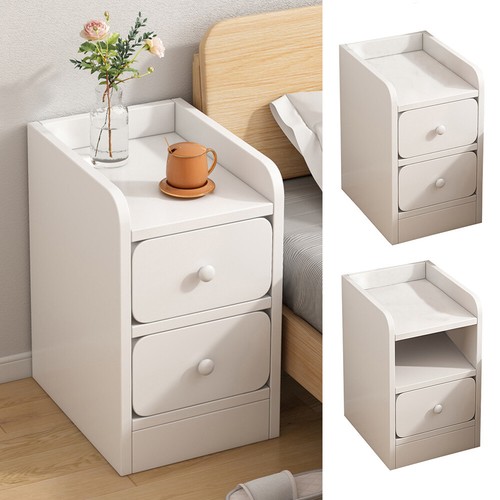 Bedside table white - table, drawer
