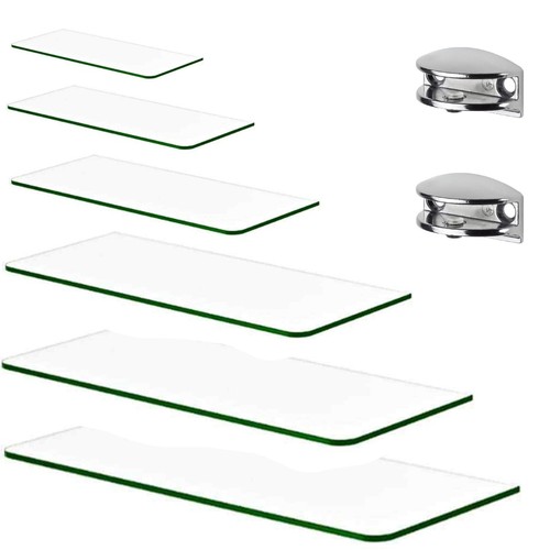 Clear tempered glass shelf - clear,