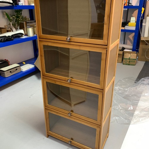 Tier wood bookcase cupboard - wood,