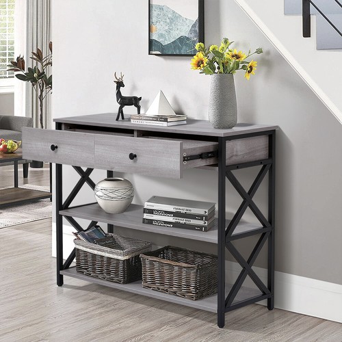 Tiers console table metal - console,