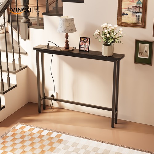 Console table with power - table,