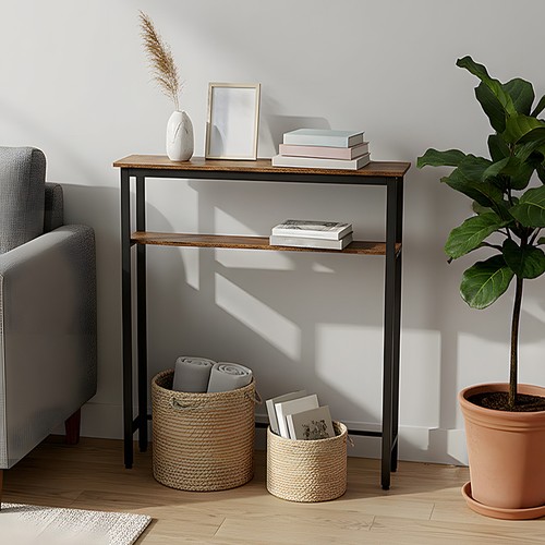 Narrow console table rustic - narrow,