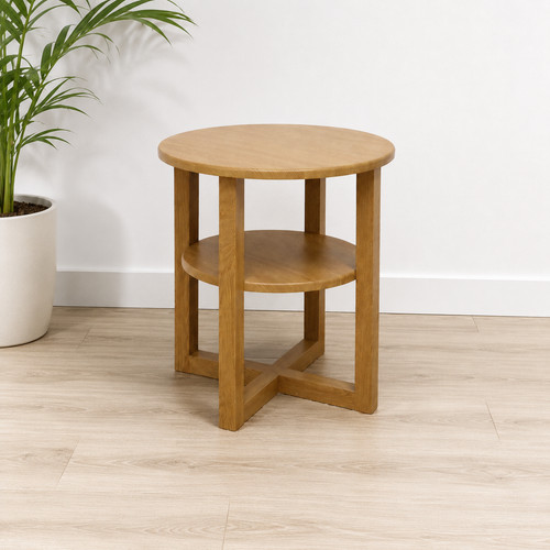 Small side coffee table - coffee, lamp