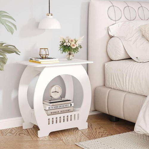 Bedside table white drawer - bedside,