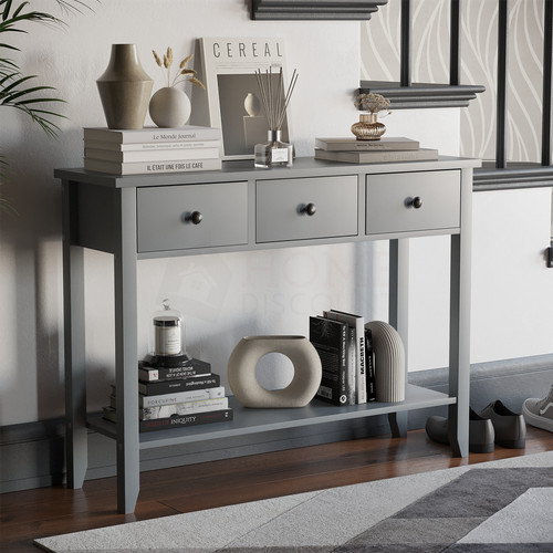 Console table drawer grey - console, 3